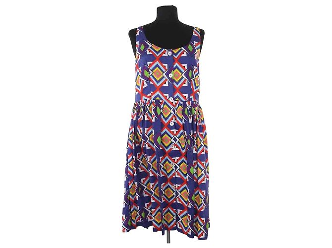 Autre Marque Vestido de algodón azul AML Paris