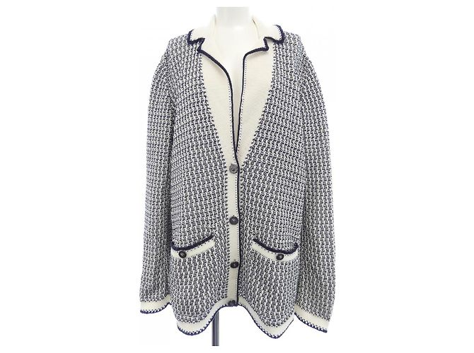 Cardigan Chanel Blu Blu navy