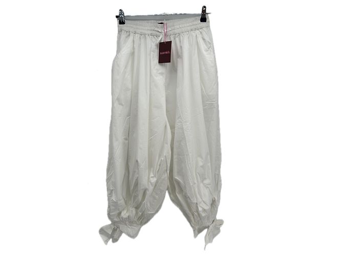 Montblanc Pantalón parachute blanco