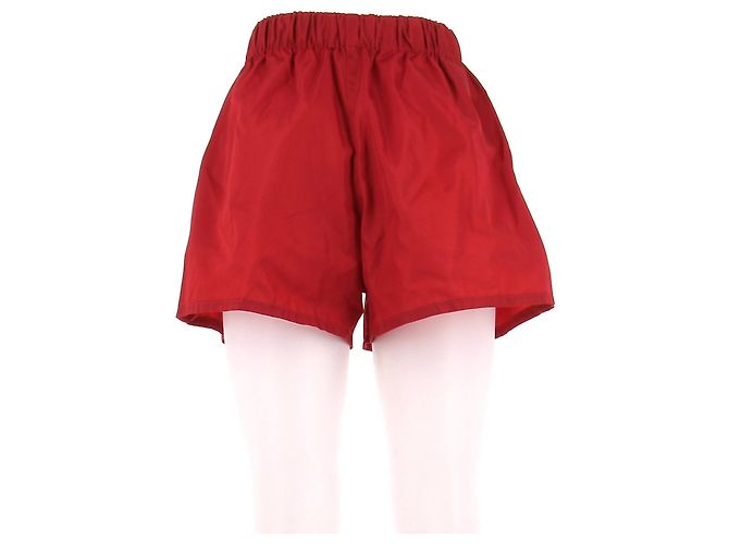 Prada Shorts aus Nylon rot