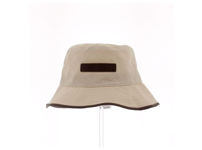 Gorro Burberry Beige de Algodón