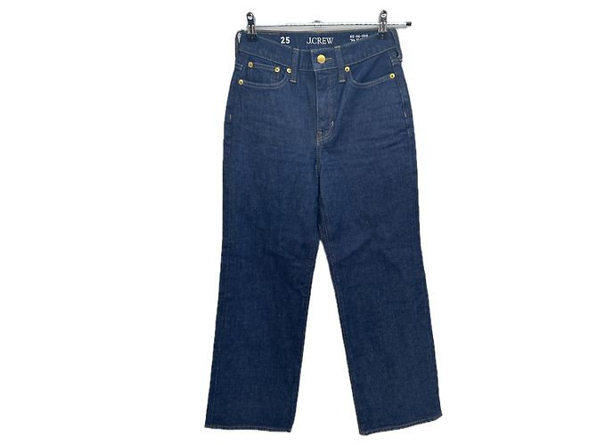 Jeans J.Crew blu navy in cotone non lavati Taglia 25