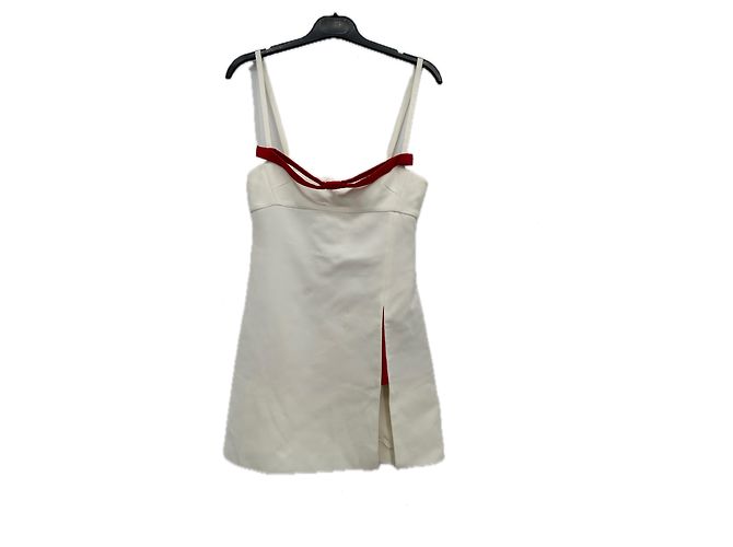 Giambattista Valli Weiß-rotes Kleid