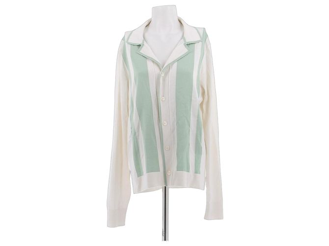 Dolce & Gabbana Cardigan in Weiß und Grün