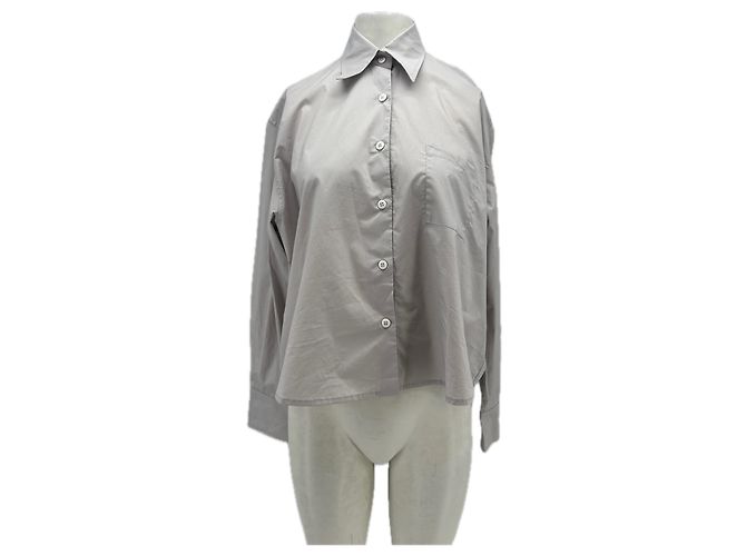 Autre Marque Camicia in cotone grigia RIKA STUDIOS M Grigio