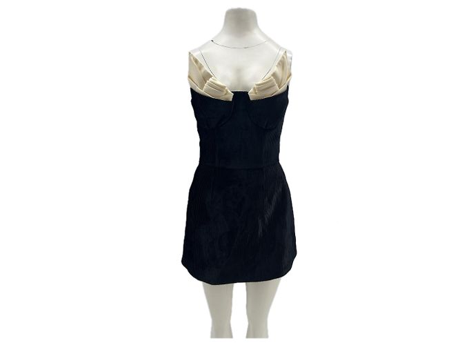 Autre Marque SHUSHU/TONG Trägerloses Kleid Schwarz XS