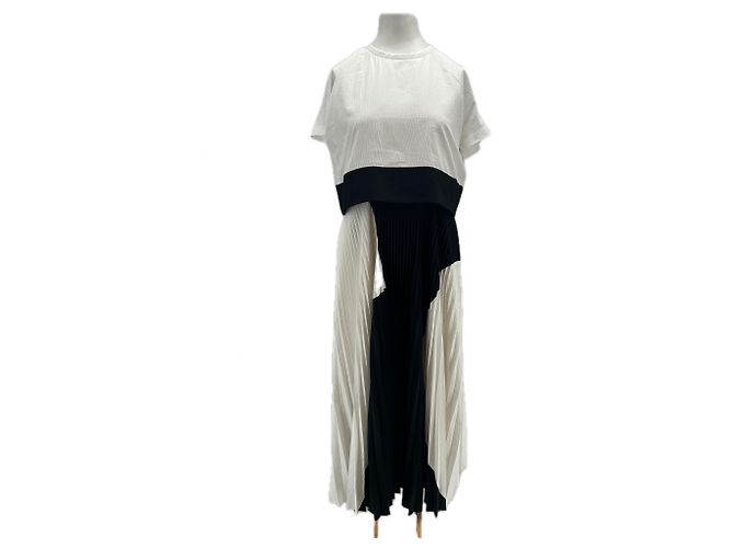 Proenza Schouler Maxi Kleid zweifarbig weiß