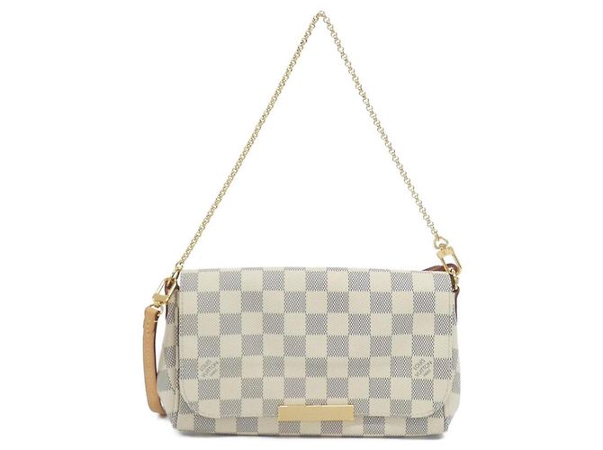 Borsa a tracolla Louis Vuitton Damier Azur Favorite PM Blu