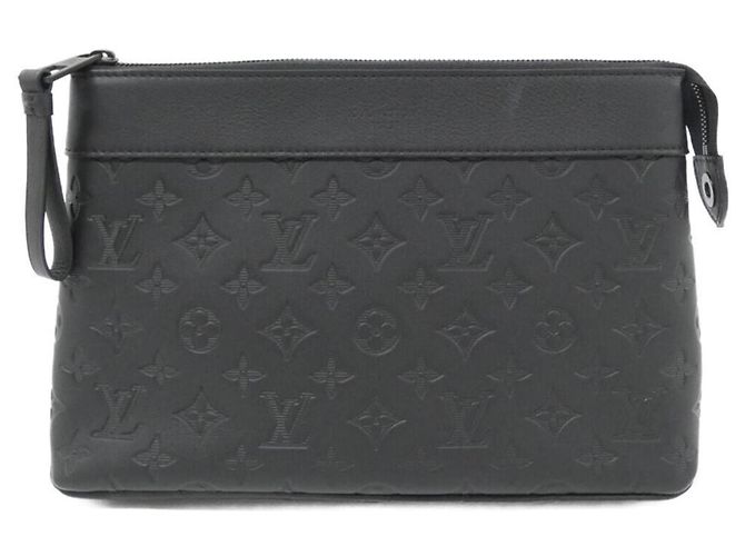 Sac à main Louis Vuitton Monogram Shadow Pochette Voyage Souple Noir