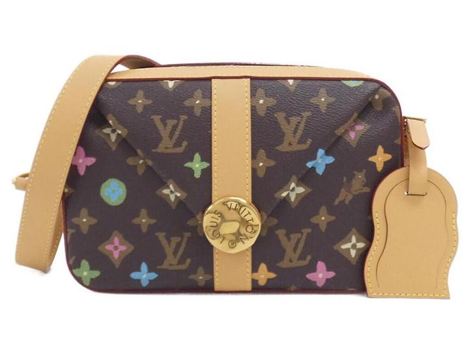 Bolsa de mensageiro Louis Vuitton Monogram Craggy Envelope Marrom Chocolate