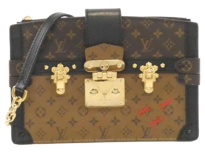Clutch Trunk Monogram Reverse Louis Vuitton Castaño