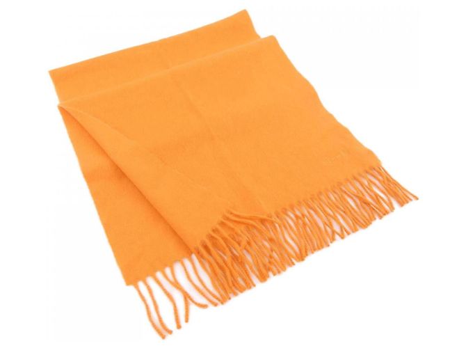Hermès Hermes Cashmere Stole Scarf Orange
