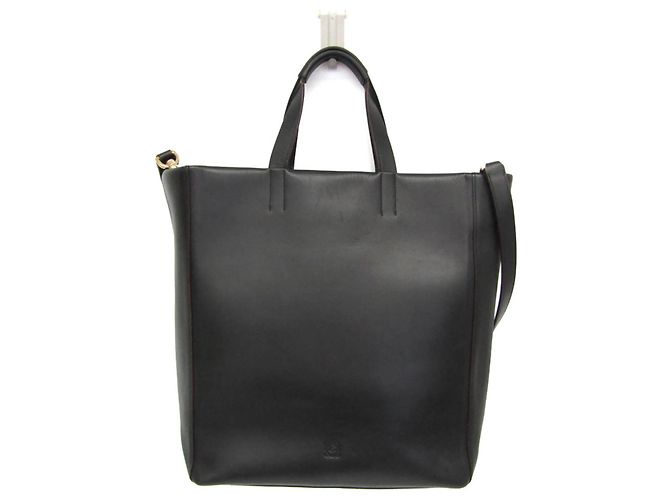 Borsa a tracolla e tote in pelle da donna Loewe Anagram Nero