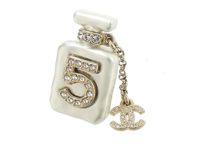 Spilla Chanel Oro e Bianco D'oro