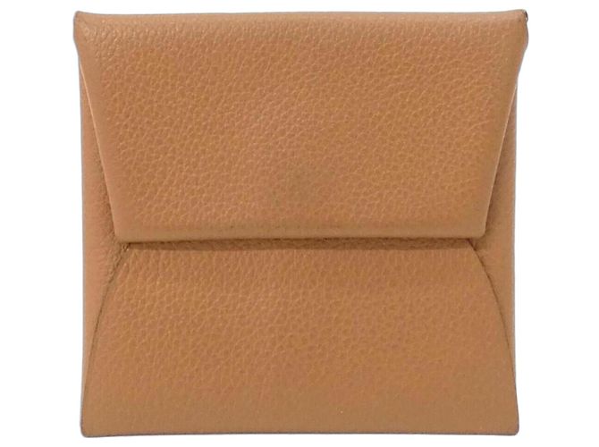 Hermès Hermes Bastia Verso Coin Case Beige Golden