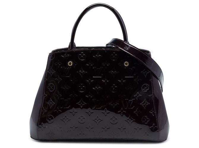 Louis Vuitton Purple Monogram Vernis Montaigne MM Violet