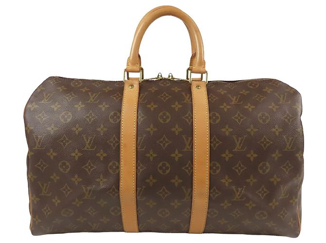 Louis Vuitton Braun Monogram Keepall 45