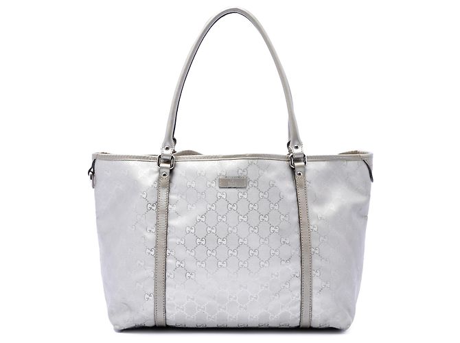Tote Joy in tela GG stampata argento di medie dimensioni Gucci