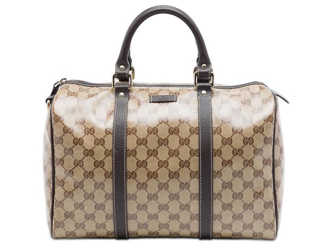 Bolso Boston Gucci Beige Medium GG Crystal Joy