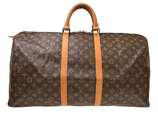Louis Vuitton Keepall Canvas 55 Marron