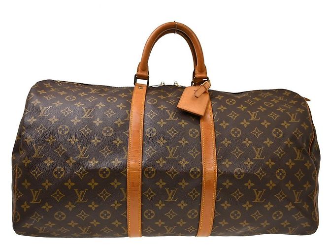 Louis Vuitton Keepall Canvas 55 Marron
