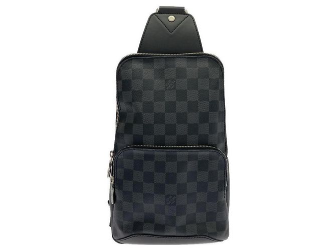 Bolsa Transversal Louis Vuitton Damier Graphite Avenue Damier ebene