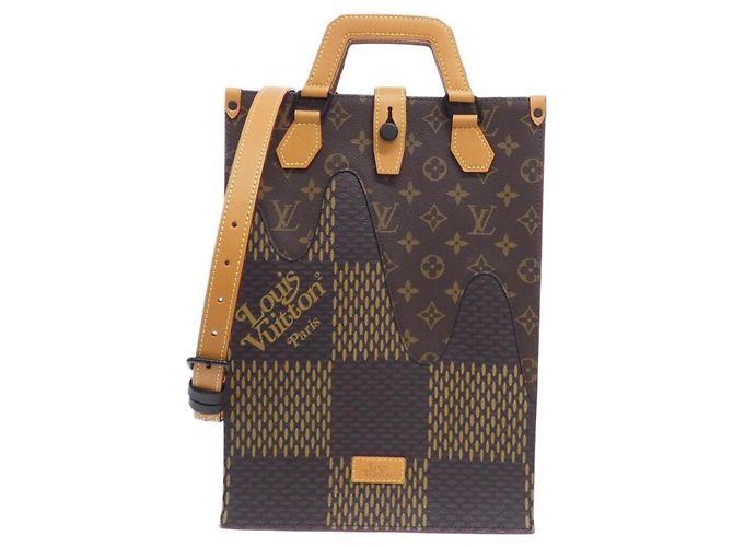 Borsa mini tote Louis Vuitton Damier Giant Damier ebene