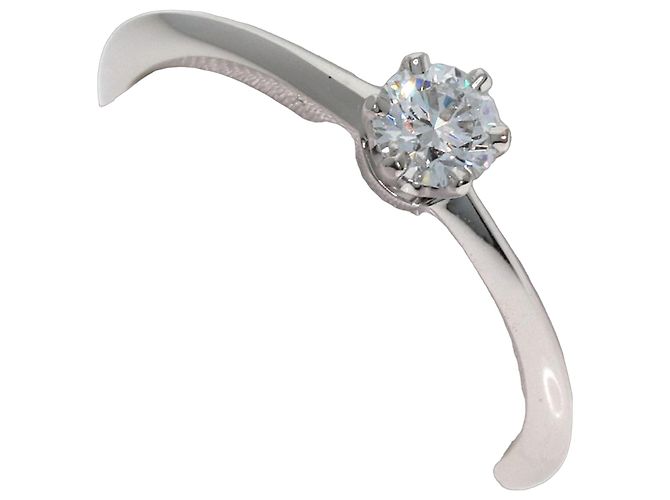 Anello solitario di diamante in platino Tiffany & Co.