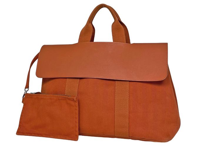 Hermès Bolsa Hermes Valparaiso MM Laranja