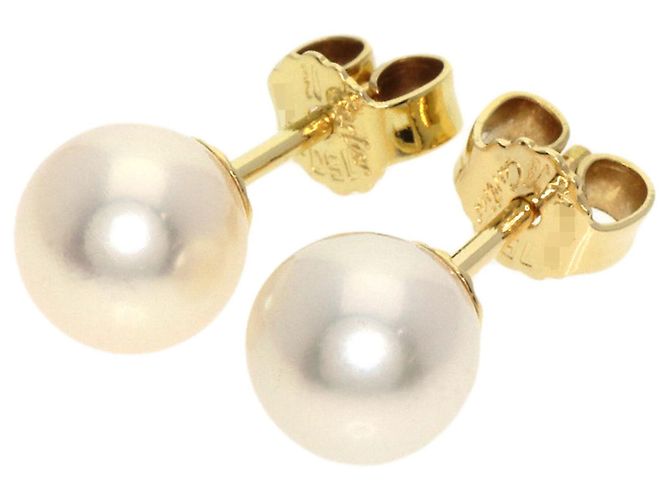 Orecchini con perle Cartier in oro giallo 18K