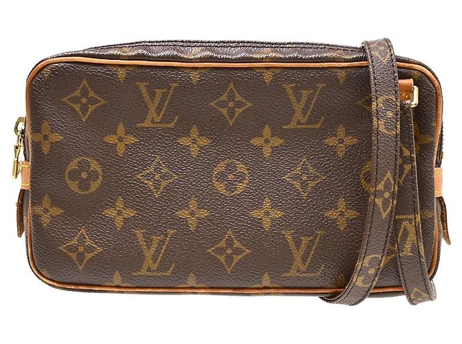 Louis Vuitton Pochette Marly Bandouliere Monogram Canvas medium Brown