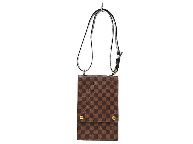 Louis Vuitton Portobello Messenger Damier Ebene Marrom