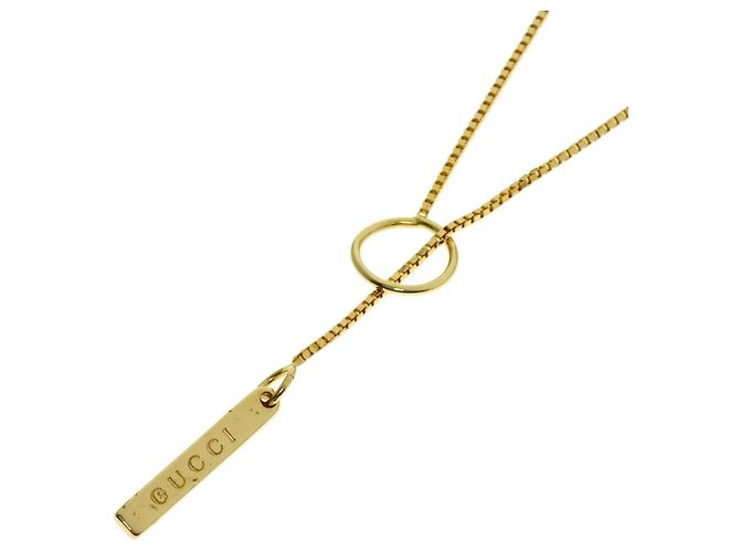 Collar Lariat Gucci en oro amarillo de 18K