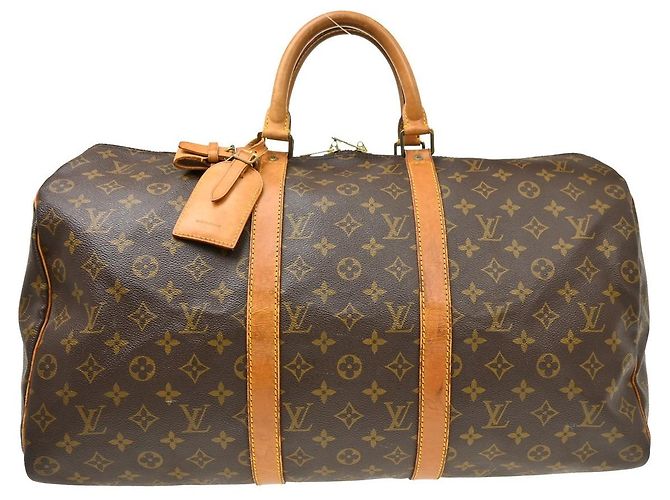 Louis Vuitton Keepall Canvas 50 Marrom