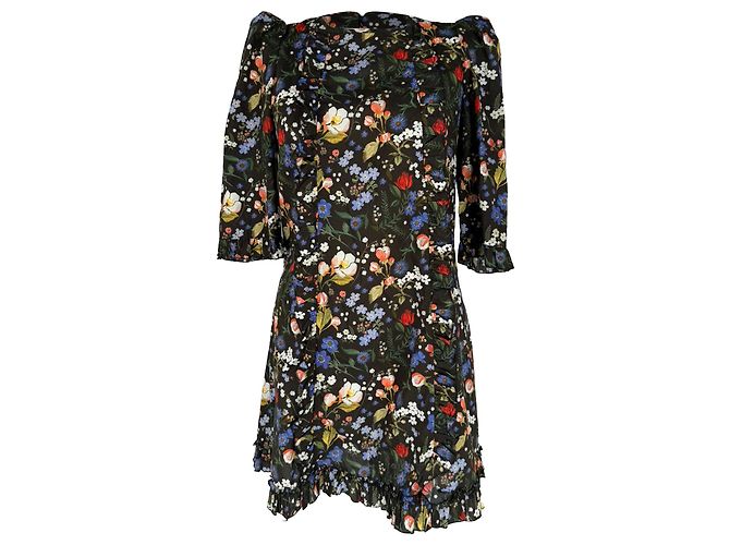 Mini abito Devon Floral-Print di The Vampire's Wife in cotone multicolore
