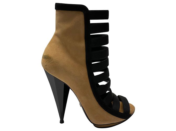 Bottines Gucci Olimpia à bride élastique 130 en daim marron