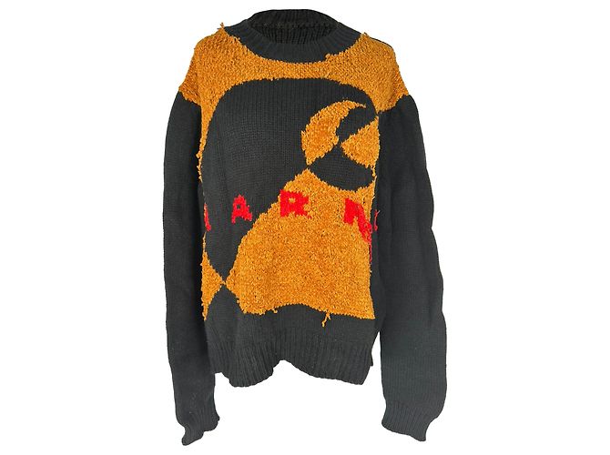 Marni X Carhartt Wip Pullover aus mehrfarbiger Schurwolle Mehrfarben