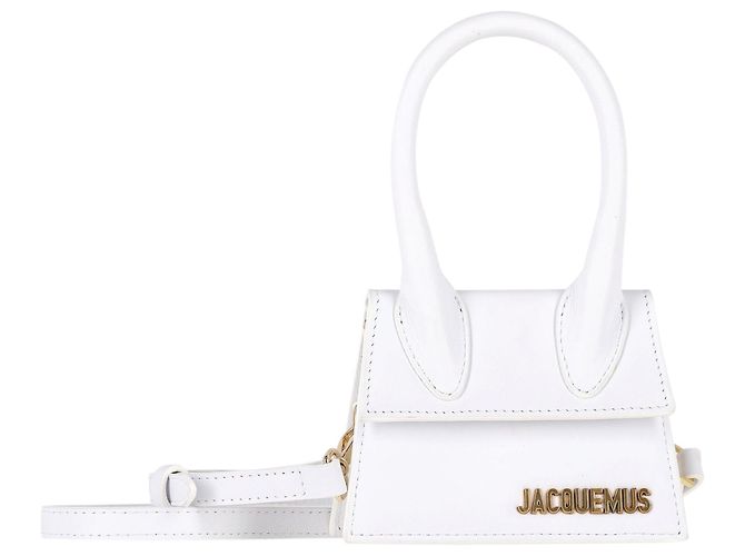 Bolsa Mini Le Chiquito da Jacquemus em couro branco Cru