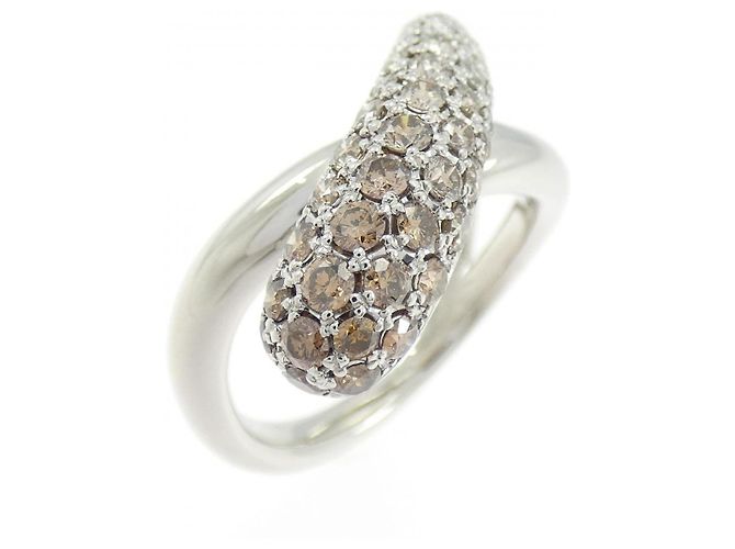Autre Marque Anello Kashikey Platinum con Diamanti Argento