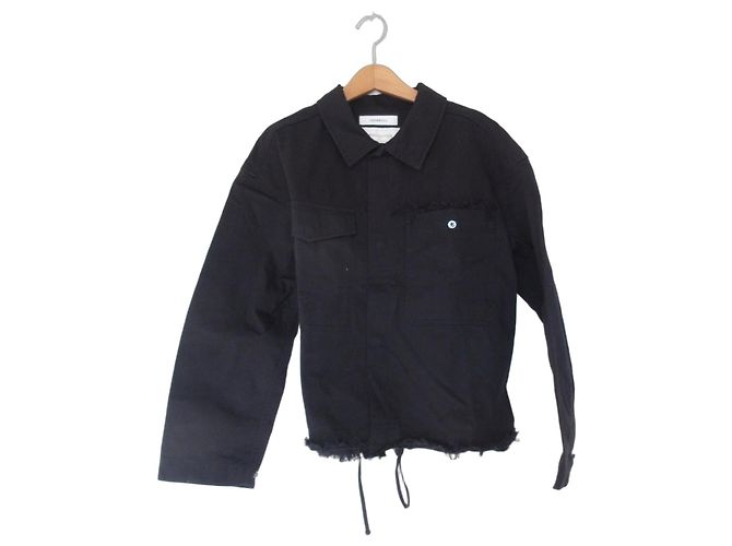 Autre Marque Giacca militare con frange Johnbull Nero