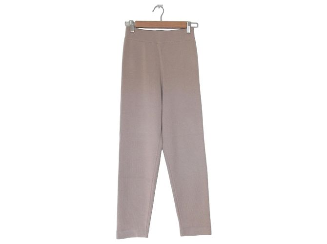 Autre Marque Pantalones de punto CLANE Rosa Beige