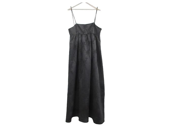 Autre Marque Ray BEAMS Jacquard-Camisole-Kleid Schwarz