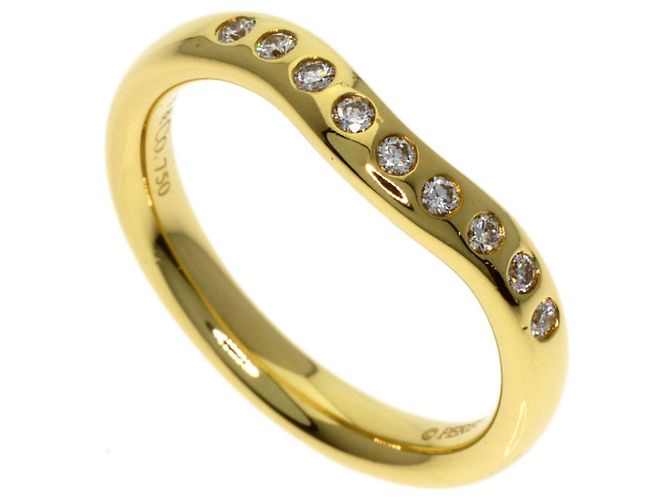 Anillo de banda curva de diamantes Tiffany & Co.