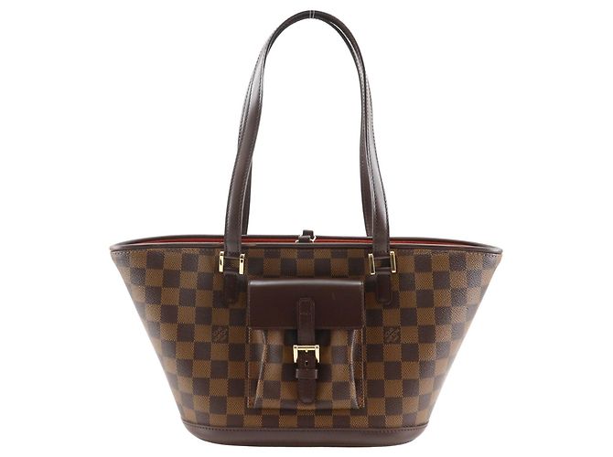 Borsa Tote Louis Vuitton Manosque PM Marrone