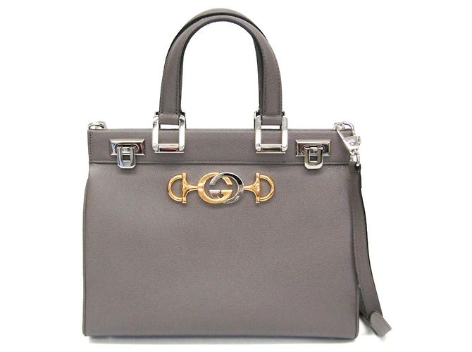 Gucci Zumi Top Handle in pelle Medium Marrone