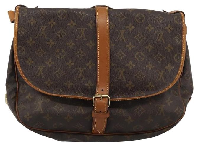 Louis Vuitton Saumur Canvas 35 Marron