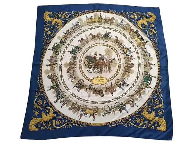 Hermès Hermes Carré 90 Seta multicolore 90 x 90