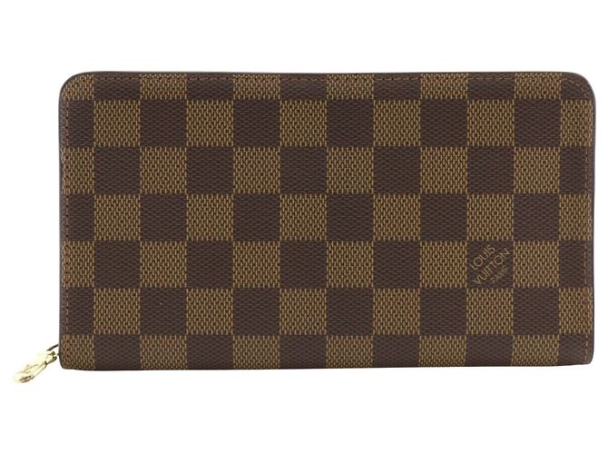 Louis Vuitton Damier Canvas Long Wallet Brown