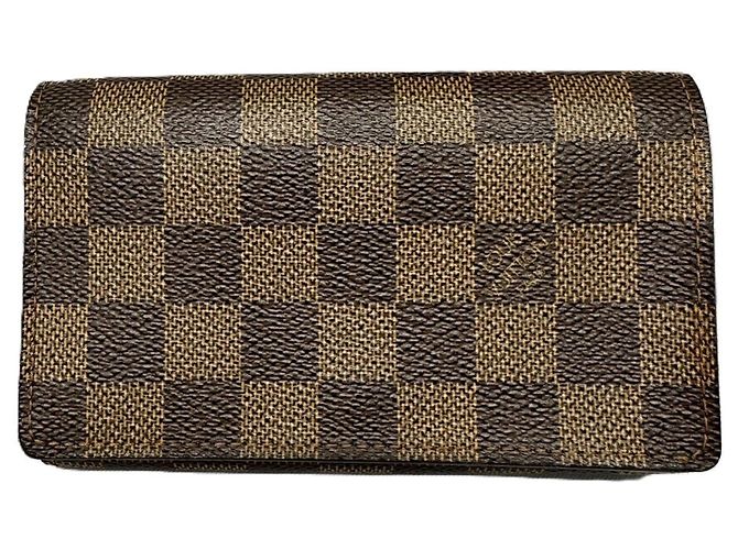 Louis Vuitton Damier Bi-fold Wallet Brown Damier ebene