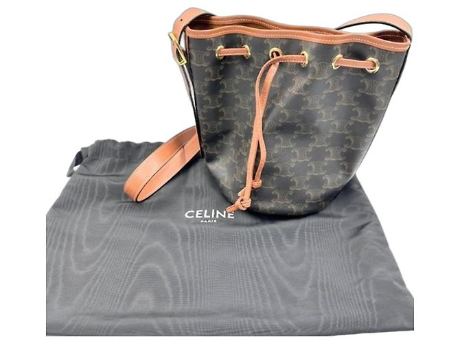 Céline Celine Drawstring Shoulder Bag